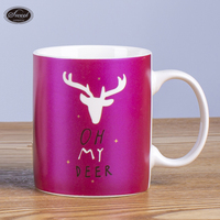 Accessoires de cuisine vente en gros de tasses à thé en porcelaine avec logo personnalisé tasses en céramique bière vin boisson cadeau de café tasse à café de Noël