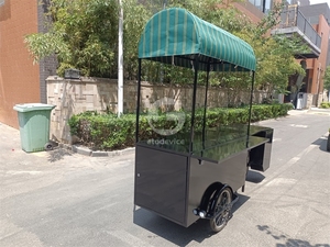 Stainless Steel Food <b>Bike</b> Cart - Product Image 3