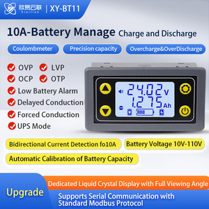 Módulo de Gestión y Protección de Carga y Descarga Automática de Baterías de Litio XY-BT11 10A con Medidor de Coulomb - Product Image 3