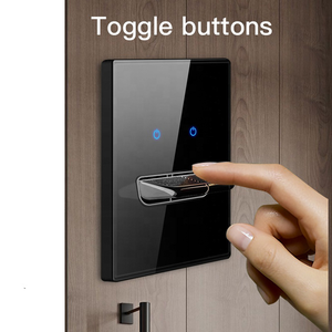 SDK <span class=keywords><strong>British</strong></span> <span class=keywords><strong>Commonwealth</strong></span> estándar 4 Gang 2 vías 16A 250V panel de vidrio negro resistente al agua púas de teclado de Piano con interruptor de pared led - Product Image 2