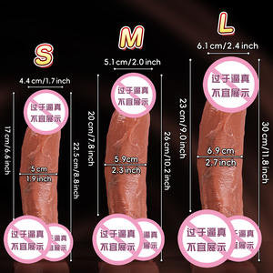 Pénis de simulation surdimensionné en silicone, gode, masturbateur féminin, pénis en viande souple, produit pour adultes - Product Image 5