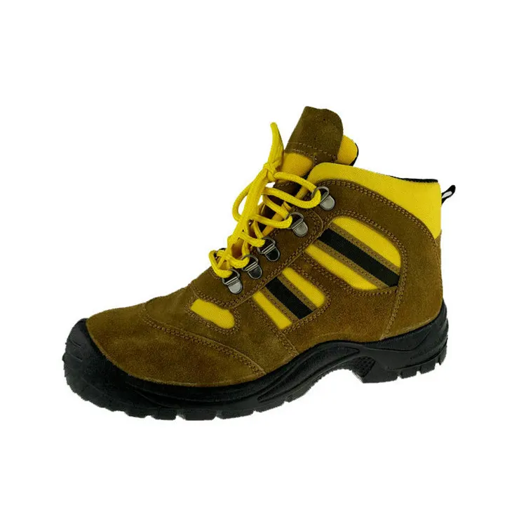 Wholesale anti-impact steel toe winter safety boots middle cut best industrial safety shoes industry for men