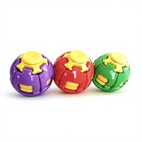 Fidget Spinner transfrontalier à pousser et à tourner, jouet anti-stress à presser au bout des doigts, en plastique résistant, articles de petite taille pour stands
