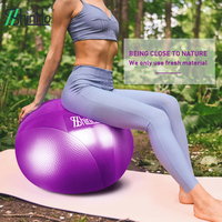 Ballon d'exercice en PVC antidérapant écologique breveté par Shinho Manufacturer, 65 cm, pour yoga, pilates, fitness et entraînement d'équilibre.