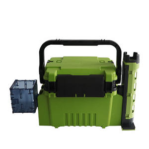 Caja de pesca de señuelos portátil con soporte para caña y soporte para vasos de agua, caja de pesca multifuncional para dibujar a mano, suministros para peces para mascotas - Product Image 4