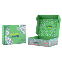Boîte d'expédition imprimée personnalisée pour les soins de la peau en gros Boîte postale en carton ondulé en couleur