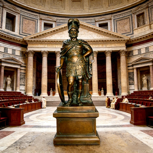 Statue en bronze personnalisée d'Athéna, déesse <span class=keywords><strong>grecque</strong></span> antique, avec un casque et un bouclier, pour la décoration intérieure et extérieure - Product Image 2