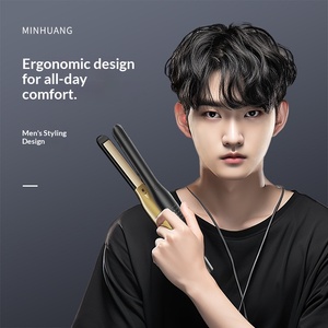 Piastra e arricciacapelli elettrico da uomo 2-in-1 per uso internazionale - Product Image 2