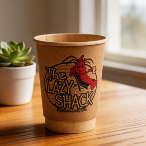 Vasos de papel desechables de bambú blanco de doble pared para bebidas frías y calientes, biodegradables, de 6oz, 8oz, 10oz y 12oz, personalizados al por mayor. - Product Image 3