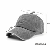 Gorras de Béisbol Personalizadas al por Mayor, Sin Estructura, Suaves, con Logotipo Personalizado, Estilo Vintage, Desgastadas, de Algodón Lavado, para Hombres y Mujeres