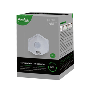 Benehal <span class=keywords><strong>Respirator</strong></span> KN95 sekali pakai, masker debu <span class=keywords><strong>P2</strong></span> gaya baru dengan katup untuk penggunaan industri efisiensi tinggi - Product Image 6