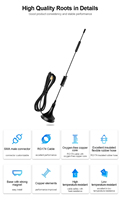 Antenne ventouse à montage magnétique 2.4G/5G/5.8G pour applications cellulaires de routeur WiFi M2M