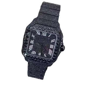 Radiant Diamond Luxury <b>Watch</b> Stainless Steel Classic Iced Automatic Mechanical Fashion Simple 5BAR Water Resistant for <b>Men</b> Women - Product Image 6
