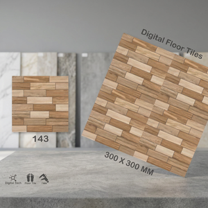 Carreaux de sol en céramique imprimés HD effet bois Vistaar 30x30 12x12 – Option de revêtement de sol en bois économique 300x300mm – Mosaïque de carrelage pour sol - Product Image 6