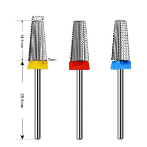 Fraise à ongles en carbure de tungstène 5-en-1 de 3/32 pouces, fraise cylindrique 4XC pour l'élimination rapide du gel dur et de l'acrylique - Product Image 6