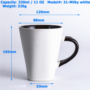 Bán buôn màu sắc khác nhau tùy chỉnh gốm cốc cà phê xử lý sứ cốc sữa - Product Image 6