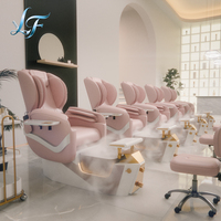 Perlengkapan Salon Kuku Mewah, Kursi Pedikur Spa Elektrik yang Dapat Disesuaikan, Kursi Pijat Spa Kaki, Kursi Manikur Pedikur dengan Semprotan Kabut