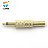 Jack Audio 3,5 conector chapado en oro 3,5mm Audio auriculares con micrófono enchufe teléfono Jack estéreo macho adaptador auriculares Jack