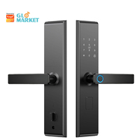 Serrure de porte intelligente Wifi Glomarket Tuya Smart Home, code numérique, carte RFID, application, déverrouillage à distance, empreinte digitale biométrique, serrure intelligente