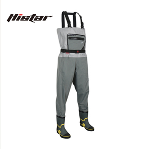 Waders de pêche professionnels Histar 3D respirants et imperméables, grande taille, haute qualité, tissu <span class=keywords><strong>BW</strong></span> 4 couches + bottes en caoutchouc - Product Image 2