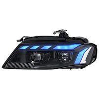 Ensemble de phares LED de style RS pour Audi A4 B8 2008-2012, clignotants séquentiels, lentille de projecteur, plug and play