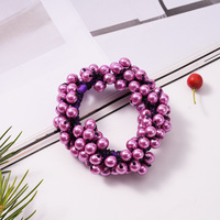 Modisches Perlen-Haarband Süßes Scrunchie Elastisches Haargummi mit Perlen Haarschleifen-Accessoire für Frauen und Mädchen