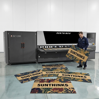 Imprimante numérique à passage unique Sunthinks SC1200, haute vitesse, pour l'impression de grandes boîtes en carton ondulé, machine d'impression pour l'emballage industriel