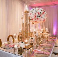Table ronde miroir argentée pour mariage, plateau de table réfléchissant en PE or/argent de 6 pieds/5 pieds pour événements et réceptions de mariage