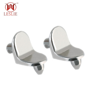 Leslie Glass Furniture Hardware Zinc Alloy Curve Shape <b>Shelf</b> Support Decoration Accessories GS - Product Image 2