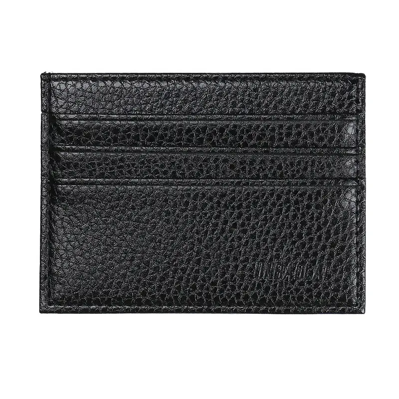 Custom High Quality RFID Blocking Genuine Leather Business Card Holder For Man