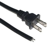 Câble d'alimentation avec interrupteur à bouton 303, prise US, blanc/noir, 2 broches, pour lampe de bureau, AC 220V, rallonge avec interrupteur