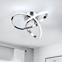 Plafonnier LED minimaliste nordique transfrontalier en aluminium avec surface en vinyle pour salon, balcon, couloir, chambre à coucher, hall d'entrée