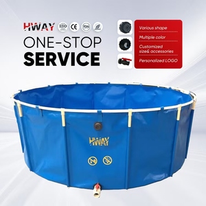 Bacs d'élevage de tilapias pliables 1000L, 2000L, <span class=keywords><strong>3000L</strong></span>, 5000L, 7000L, 10000L en PVC, bassin <span class=keywords><strong>à</strong></span> poissons détachable - Product Image 2