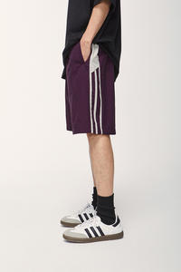 Hot Selling Custom Logo <strong>Men</strong> Patchwork Quick Dry <strong>Shorts</strong> <strong>Joggers</strong> Striped Wide <strong>Leg</strong> Pants Causal <strong>Men</strong> Sweatpants - Product Image 4