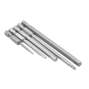 S2 Steel Screw Driver 25 50 60 65 75 100 150 200mm Magnetic Allen Hexagon Hex Screwdriver Bit H1.5 H2 H3 H4 H5 H6 H8 H10 H12 H14