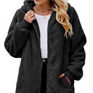 Women's <b>Sherpa</b> Fleece <b>Hoodie</b> Warm Teddy Pullover Winter Sweatshirt Ladies Plush <b>Sherpa</b> <b>Hoodie</b> Soft Fuzzy Fleece Winter Pullover - Product Image 1