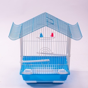 2026 Folding Bird <b>Cage</b> with Tiger Skin Pattern Electroplated Metal Button - Product Image 3