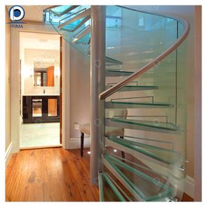 Escalera de Caracol Personalizada con Barandilla de Acero, Escalera Interior con Barandillas, Escalera en Espiral <span class=keywords><strong>para</strong></span> <span class=keywords><strong>Espacios</strong></span> <span class=keywords><strong>Pequeños</strong></span> - Product Image 4