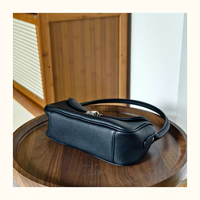 Bolso de Mano de Diseño de Lujo para Mujer 2026, Marca Famosa, Cuero Genuino de Alta Calidad, Forma de Satchel, Elegante, Suave y Duradero, con Cierre