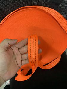 Sangle en polyester rayée orange haute résistance 38 mm, sangle de fixation de cargaison robuste 1,5 tonne - Product Image 5