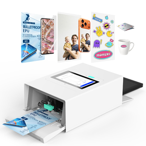 3-in-1 Thermal Dye-Sublimation Photo Mobile Phone Skin Sticker Printer and Cutting Machine for DIY <strong>Back</strong> Film Screen <strong>Protector</strong> - Product Image 1