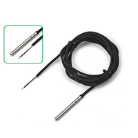 IP68 NTC Thermistor Stainless Steel Groove Waterproof Temperature Probe 5K 10K 50K 100K Accuracy 1% -50C-150C