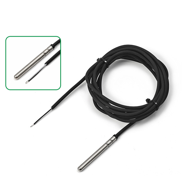 IP68 NTC Thermistor Stainless Steel Groove Waterproof Temperature Probe 5K 10K 50K 100K Accuracy 1% -50C-150C