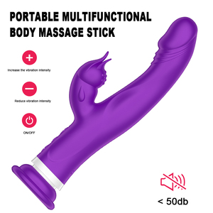 2025 OEM ODM New Big <span class=keywords><strong>Dildo</strong></span> Doppelkopf 10 Vibrations modi G-Punkt Vibrator Sexspielzeug <span class=keywords><strong>2</strong></span> in 1 Kaninchen Vibrator für Frauen - Product Image 5