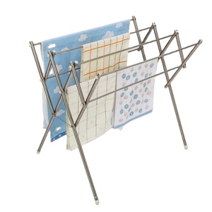 El mejor precio <span class=keywords><strong>de</strong></span> Metal para sala <span class=keywords><strong>de</strong></span> estar, organizador <span class=keywords><strong>de</strong></span> <span class=keywords><strong>ropa</strong></span> <span class=keywords><strong>de</strong></span> pie, fácil instalación, toallero plegable, soporte - Product Image 1