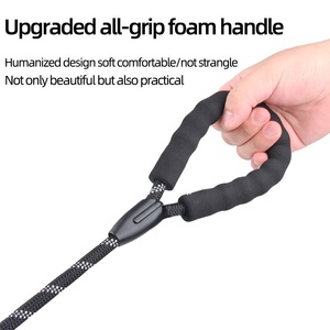 Laisse de <span class=keywords><strong>chien</strong></span> réfléchissante en nylon avec poignée en éponge rembourrée laisse d'entraînement durable multicolore pour petits/moyens/grands chiens laisse de marche pour animaux de compagnie - Product Image 5