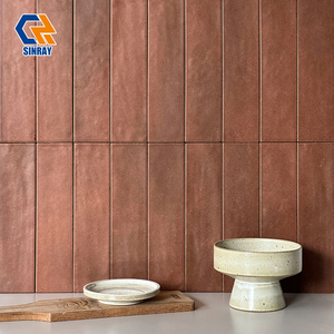 Nouvelles carreaux muraux modernes en porcelaine faits à la main, antibactériens, émaillés, style métro, 60x240mm, pour salle de bain, douche et crédence de cuisine - Product Image 2