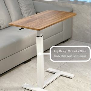 बेडसाइड टेबल उत्तरी यूरोप डिजाइन चल उठाने समायोज्य डेस्कटॉप लकड़ी के कंप्यूटर डेस्क लिविंग रूम सोफा साइड स्टैक्ड रोलर्स - Product Image 5