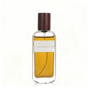 Envases <span class=keywords><strong>de</strong></span> Perfume Cuadrados Planos con Tapa Magnética <span class=keywords><strong>de</strong></span> Madera, 30ml 50ml 100ml, Caja <span class=keywords><strong>de</strong></span> Vidrio <span class=keywords><strong>de</strong></span> <span class=keywords><strong>Lujo</strong></span>, Envase Recargable Premium para Exportación - Product Image 3
