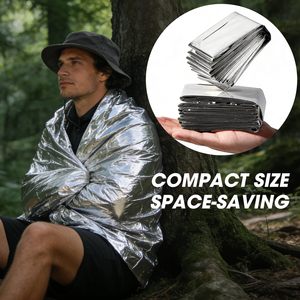 <span class=keywords><strong>Mantas</strong></span> Térmicas de Emergencia Impermeables de Tamaño Compacto, de Mylar, para Supervivencia - Product Image 2